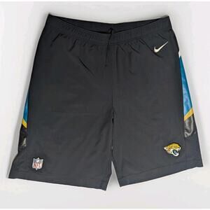Jacksonville Jaguars Nike NFL On Field Practice Shorts Mens Black Teal Logo Sz L